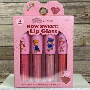 Celavi Strawberry Shortcake Collection How Sweet! Lip Gloss Set